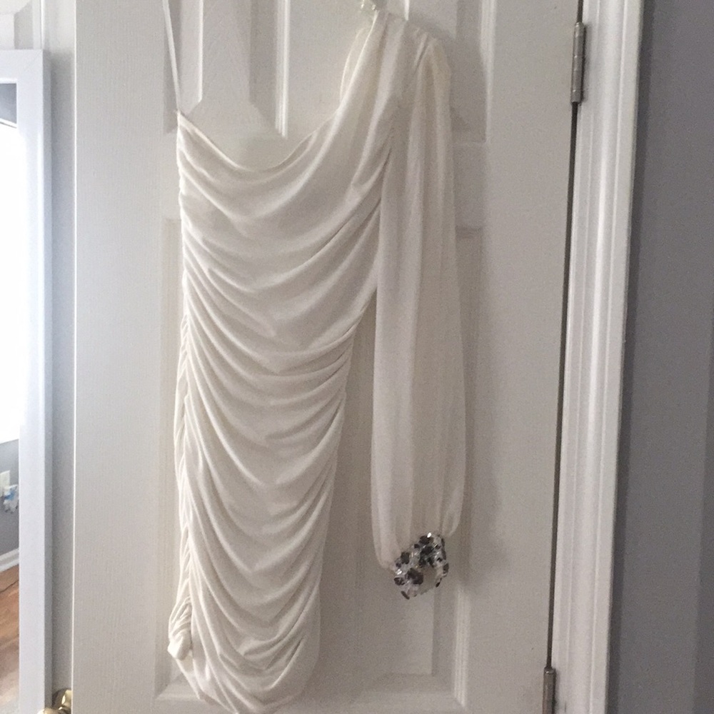 One shoulder formal dress